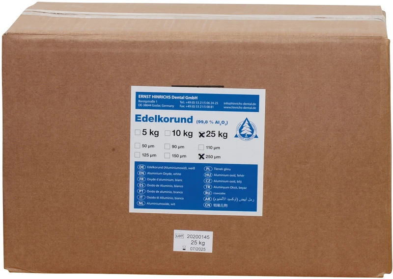 Edelkorund  Karton  25 kg 250 m