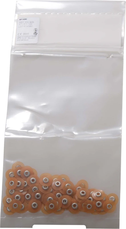 Super Flexible Discs  Packung  100 Stück unmontiert, hell orange fein, HP, Figur 371, Ø 10 mm, ISO 100