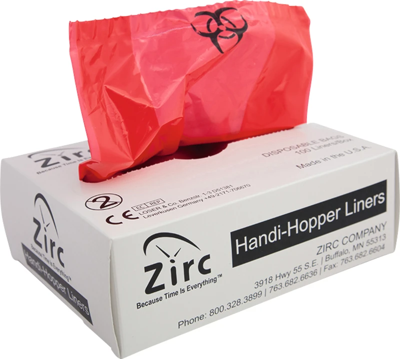 Handi-Hopper Tüten  Karton  100 Stück, rot