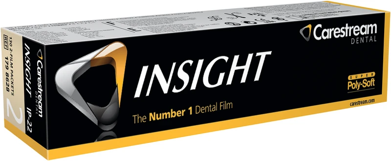 INSIGHT Periapical Film  SUPER Poly-Soft Packung  130 Doppelfilme 3,1 x 4,1 cm, IP-22