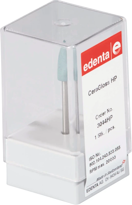 CeraGloss  Stück  blau mittelgrob, HP, Figur 243, 15,5 mm, ISO 055