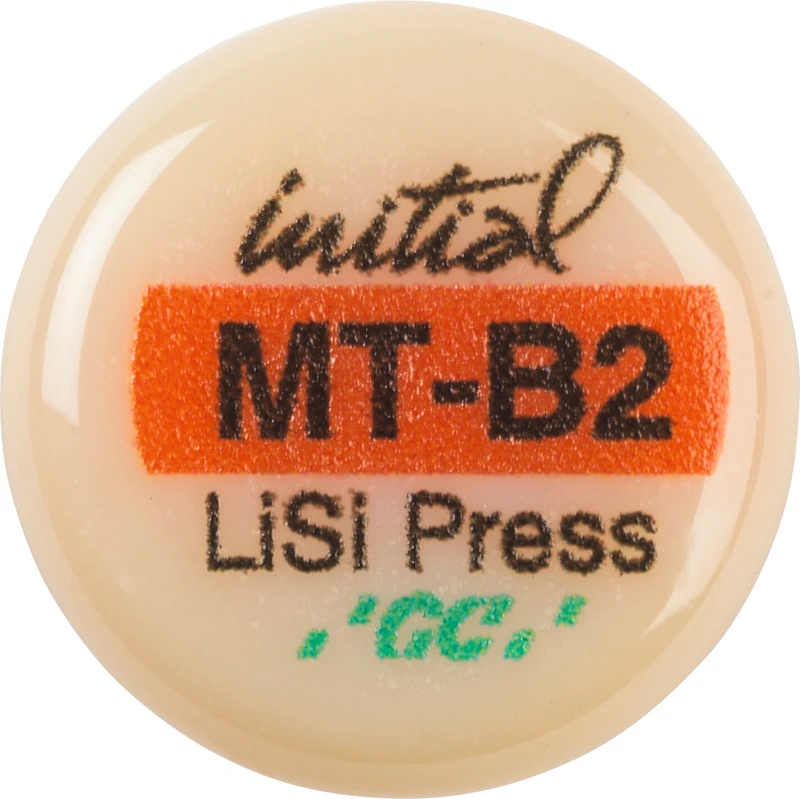 GC Initial LiSi Press  Packung  5 x 3 g Rohling B2 MT