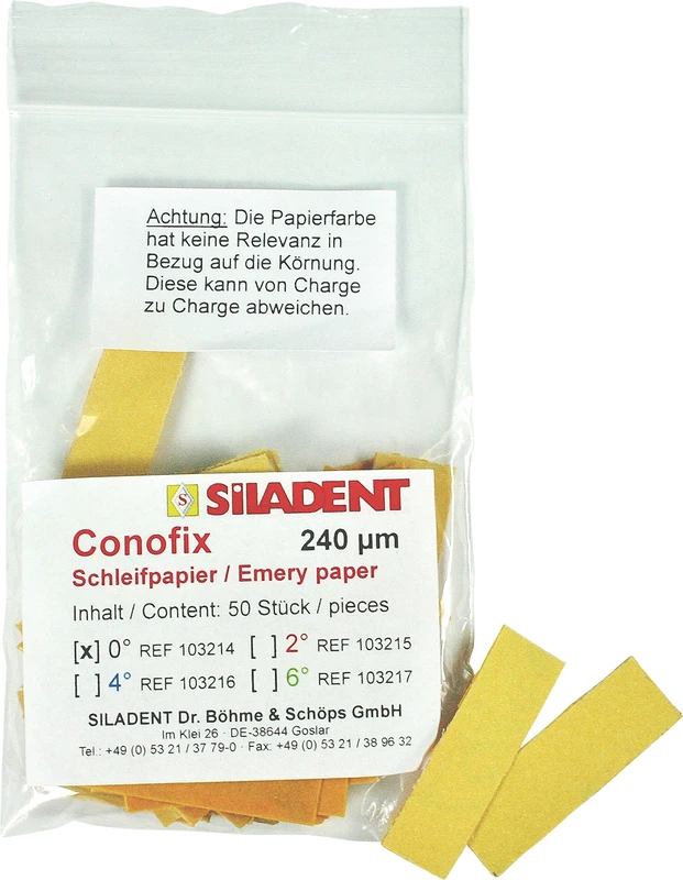 Conofix  Packung  50 Stück 0°, 240 µm