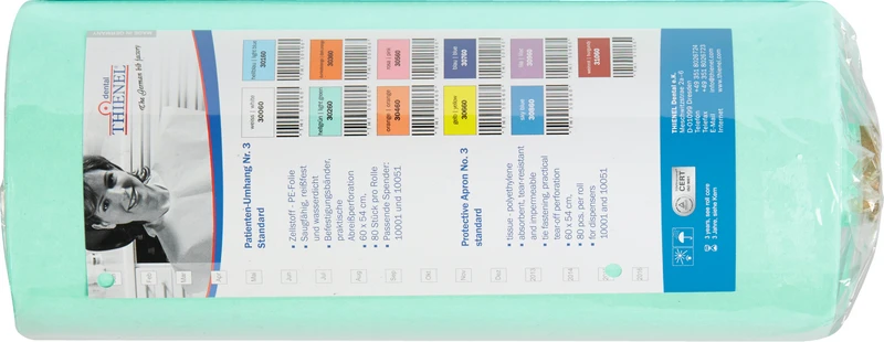 Patientenumhang Nr. 3  Rolle  80 Stück hellgrün, 60 x 54 cm