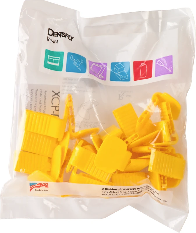 XCP® Farbcodierte Bissplatten  Packung  25 Bissplatten gelb, für Molar