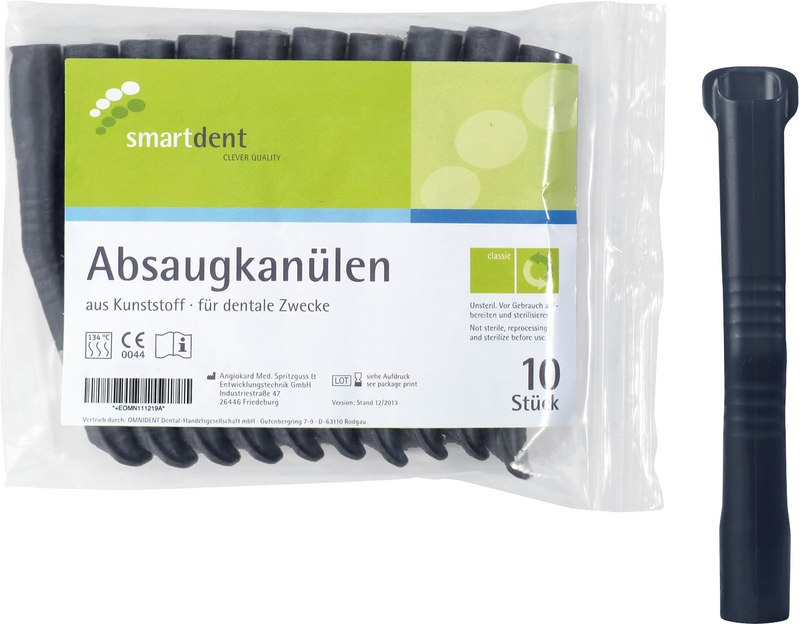smart Absaugkanülen  Packung  10 Stück schwarz
