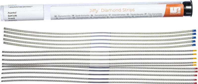 Jiffy Diamantstreifen  Packung  3 x 5 Stück sortiert perforiert, schmal