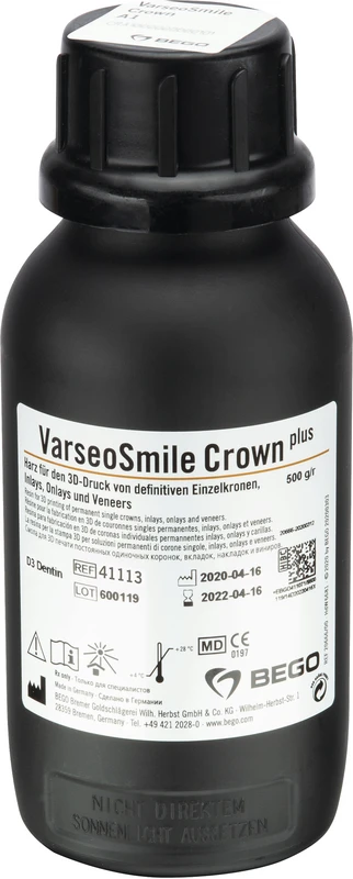 VarseoSmile Crown Plus  Flasche  500 g 385\405 nm, D3