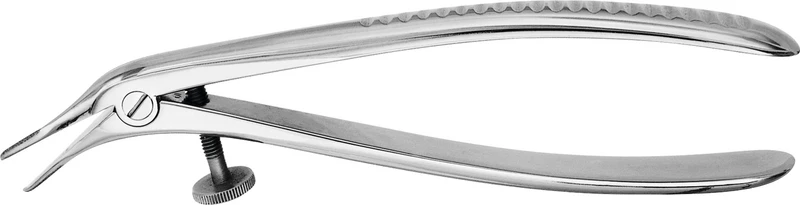 Teleskopkronenzange nach Böhm   Stück  140 mm, Maul gerieft