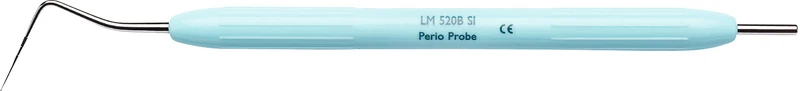 LM PA-Sonden \ Parodontometer   Stück  Figur 520B, einendig, kugelförmig, hellblau, LM-ErgoNorm Griff