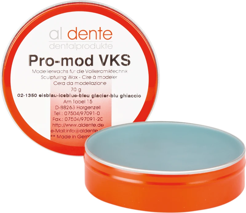 Modellierwachs  Dose  70 g eisblau VKS