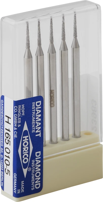 Diamantschleifer H 165  Packung  5 Stück HP, Figur 165, 8 mm, ISO 010