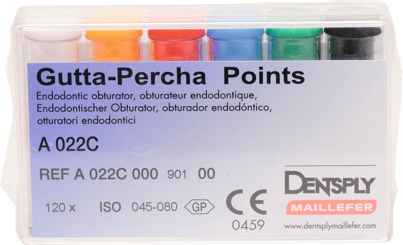 Guttapercha-Spitzen rosa  Sortiment  120 Stück rosa, Taper.02 ISO 045-080