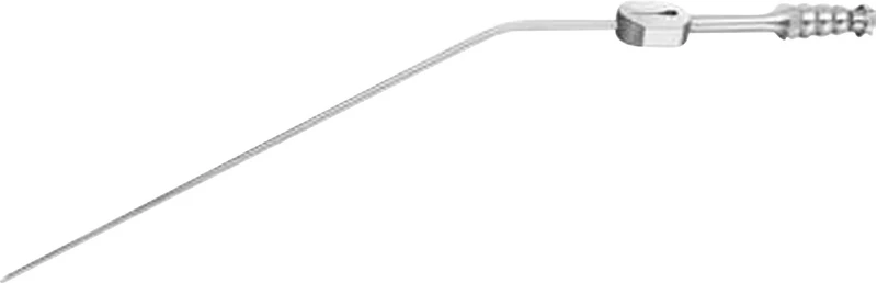 Saugkanüle konisch  Stück  205 mm, Ø 2 mm, konisch, tropfenförmig, gewinkelt