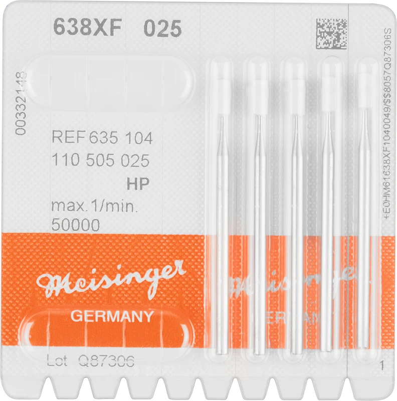 Keramische Schleifer 638  Packung  5 Stück weiß extra fein, HP, Figur 110, 6 mm, ISO 025