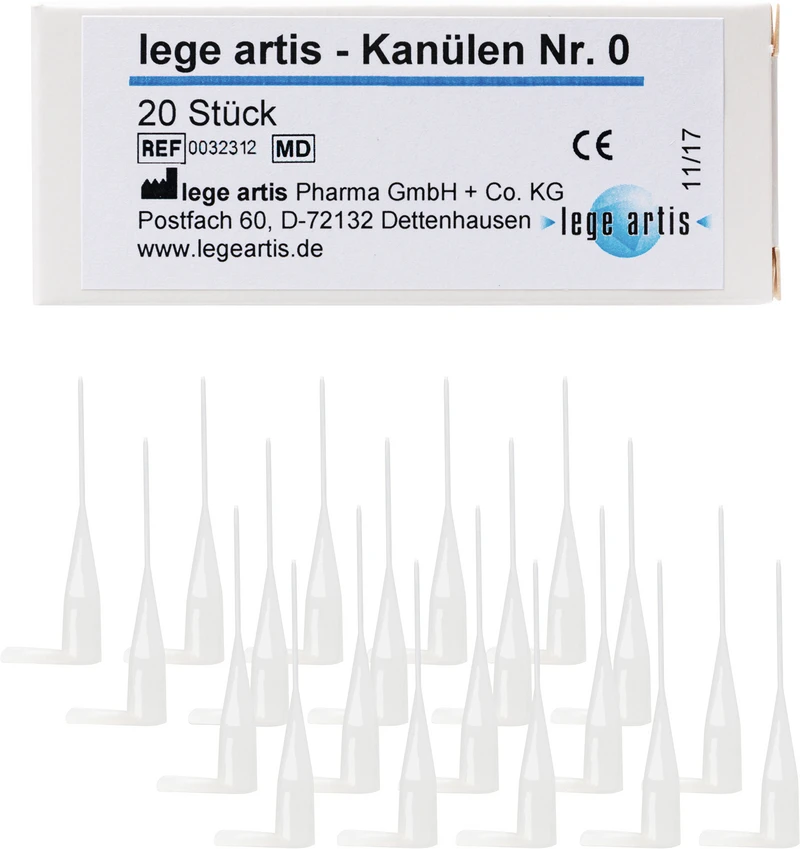 Kanülen Nr. 0  Packung  20 Stück Nr. 0