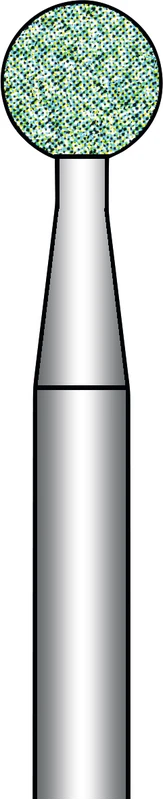 Schleifkörper  Packung  6 Stück grün mittel, RA, Figur 001, ISO 040