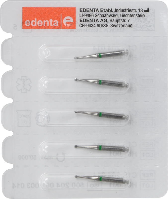 HM-Bohrer C1S  Packung  5 Stück grün, RA, Figur 001, ISO 014