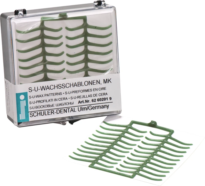 S-U-WACHSSCHABLONEN  Packung  10 Stück Plattenretention MK