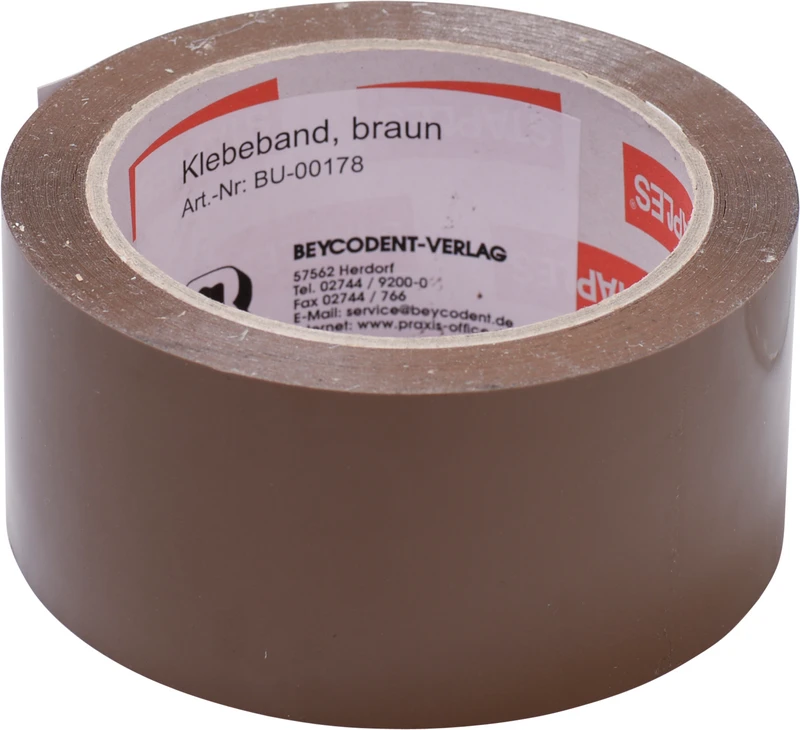 Klebeband  Stück  50 x 66 mm braun