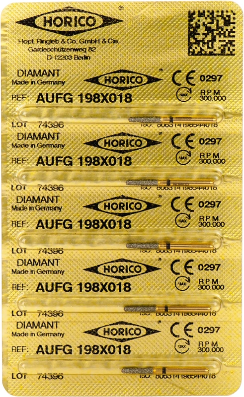 Diamant AuFG 198  Packung  5 Stück schwarz extra grob, FG, Figur 198, ISO 018