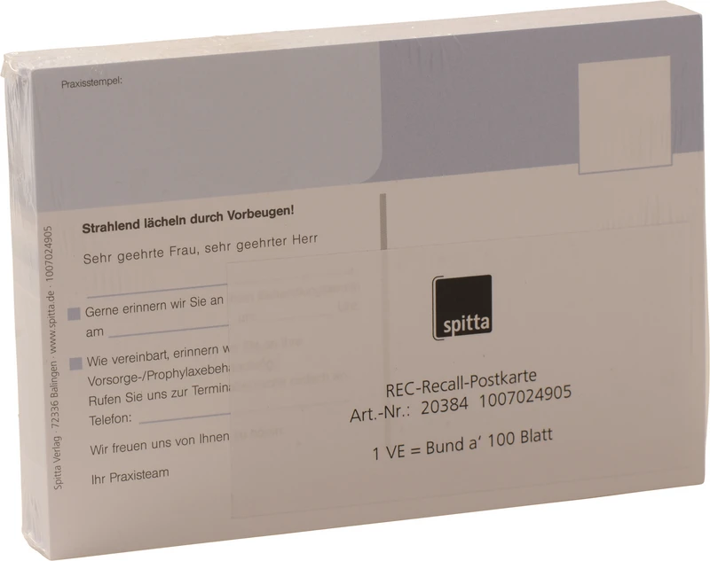 REC Recall Postkarte  Packung  100 Stück