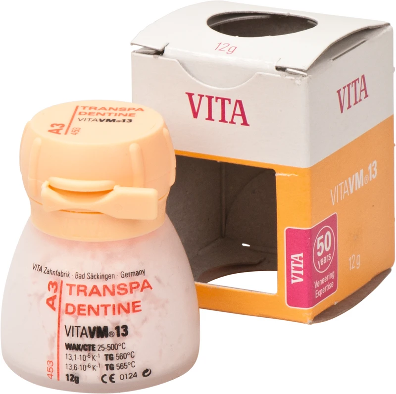 VITA VM® 13 classical A1-D4®  Packung  12 g Pulver transpa dentine A3