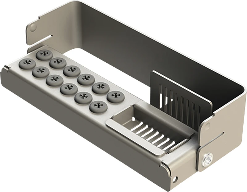 PLUG IN PLUS  Stück  für 12 Instrumente, grau, 10,3 x 2,7 x 3,2 cm