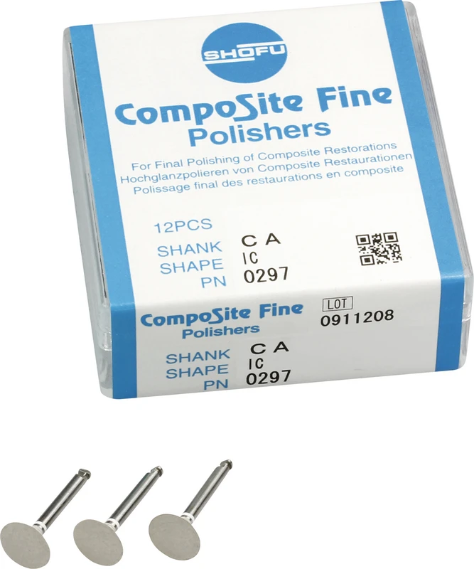 CompoSite  Packung  12 Stück weiß fein, RA, Figur IC, ISO 090