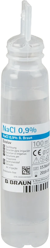 NaCl 0,9% Spüllösung  Karton  20 x 100 ml Flaschen Ecolav