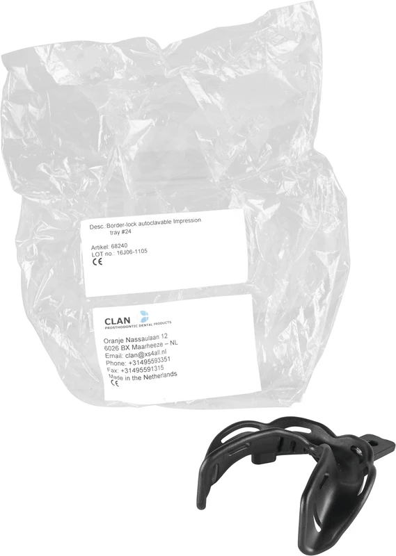 Abdrucklöffel Border  Stück  autoklavierbar, unbezahnt, Nr. 24