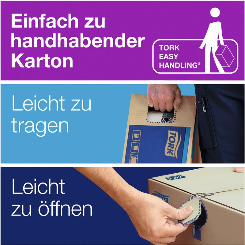 TORK® Zickzack Handtücher (V-Falz) H3 System  Karton  15 x 250 Stück 2-lagig, grün, 24,8 x 23 cm