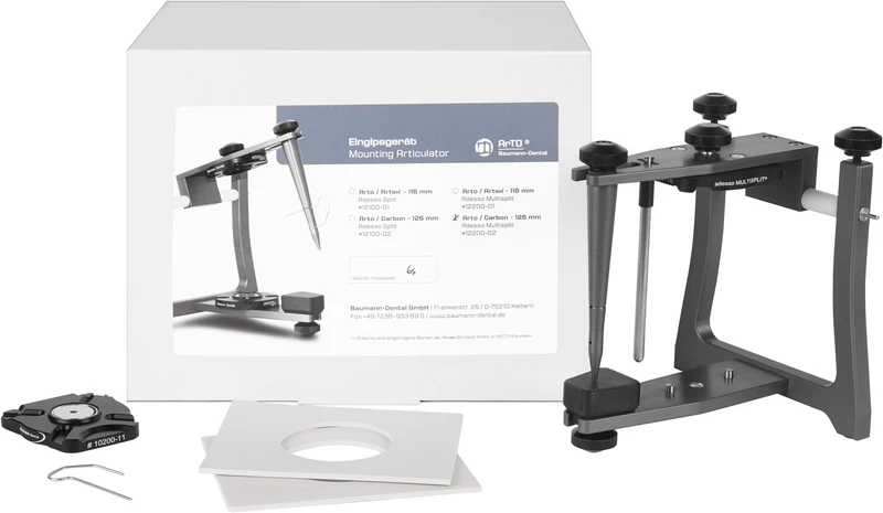 Eingipsartikulator  Stück  für Arto 126 mm\Artex inklusive adesso Multisplit