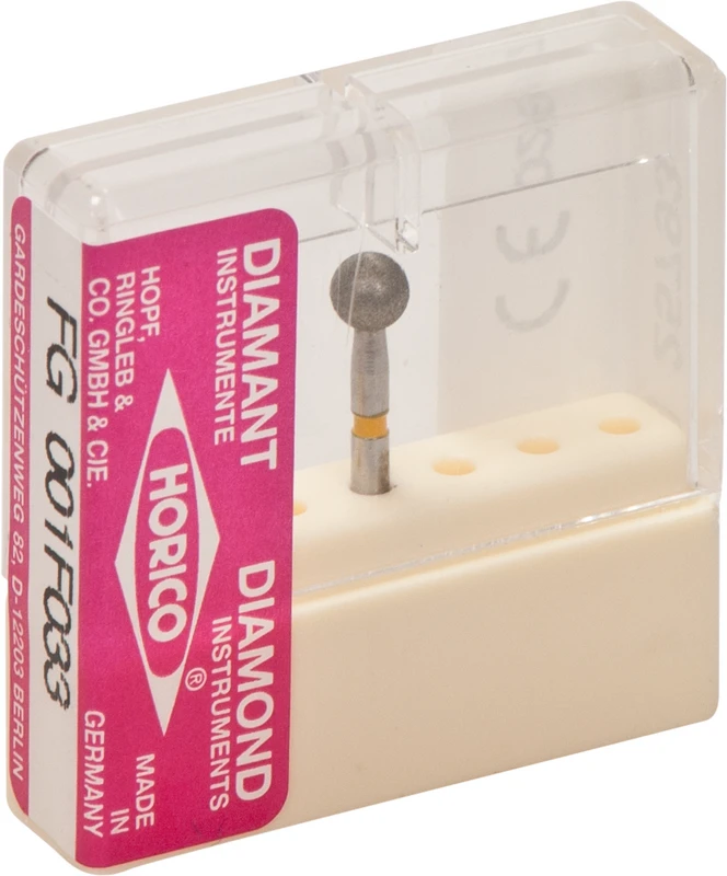 Diamantschleifer 001  Stück  gelb x-fein, FG, Figur 001, ISO 033