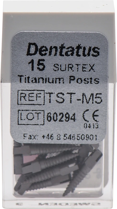 Classic Surtex Titan Wurzelstifte  Packung  15 Stück 9,3 mm, Ø 1,65 mm, Größe 5