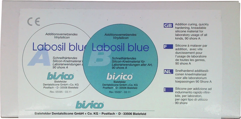 Labosil blue  Packung  330 ml Dose A, 330 ml Dose B, putty