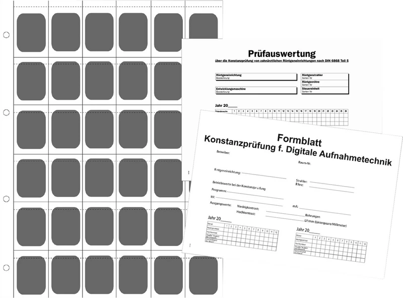 Zahnfilmarchiv Typ 8402  Packung  2 Blatt für 36 Aufnahmen