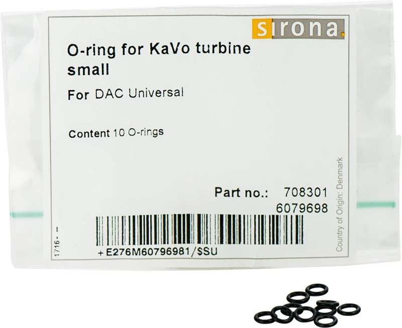 O-Ringe  Packung  10 O-Ringe für KaVo-Adapter klein