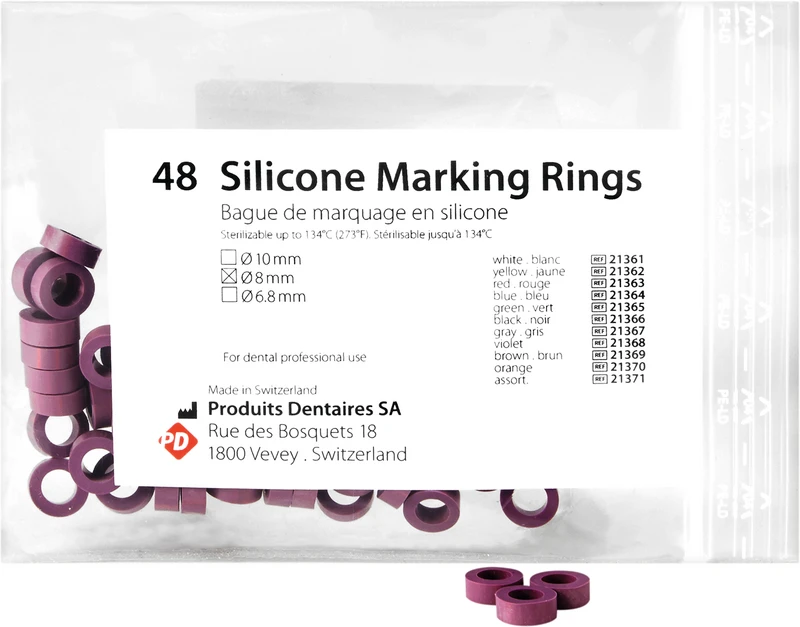 Markierungsringe  Packung  48 Stück violett, Ø 8 mm