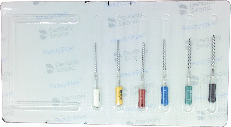 READYSTEEL K-Files  Sortiment  6 Stück 25 mm ISO 090-140