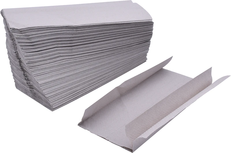 Bio Towel  Packung  3.000 Stück 1-lagig, Naturgrau