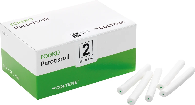 ROEKO Parotisroll  Packung  100 Stück 80 mm, Ø 10 mm, Größe 2