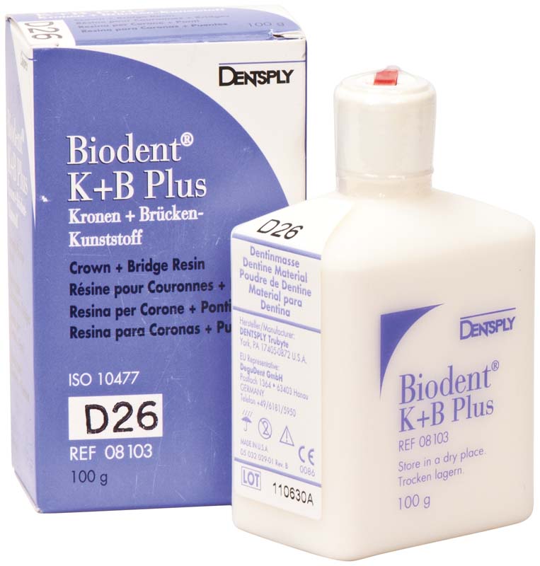 Biodent® K+B Plus Massen  Flasche  100 g Pulver dentin 26