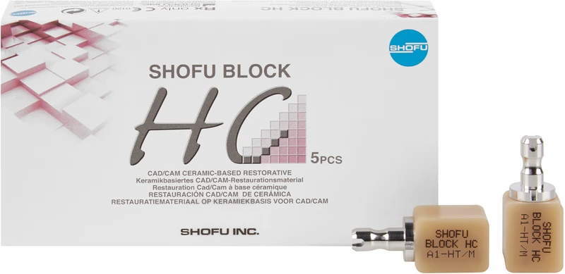 SHOFU BLOCK HC  Packung  5 Stück A1-HT, 1-schichtig, universal