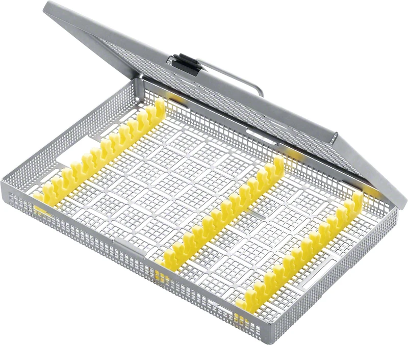 Siebtray  Stück  JG381R mit Instrumentenstege (3 x JG391), 273 x 176 x 30 mm