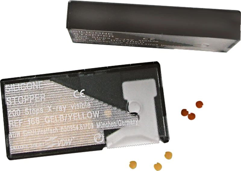 SILIKON STOPPER  Packung  100 Stück blau