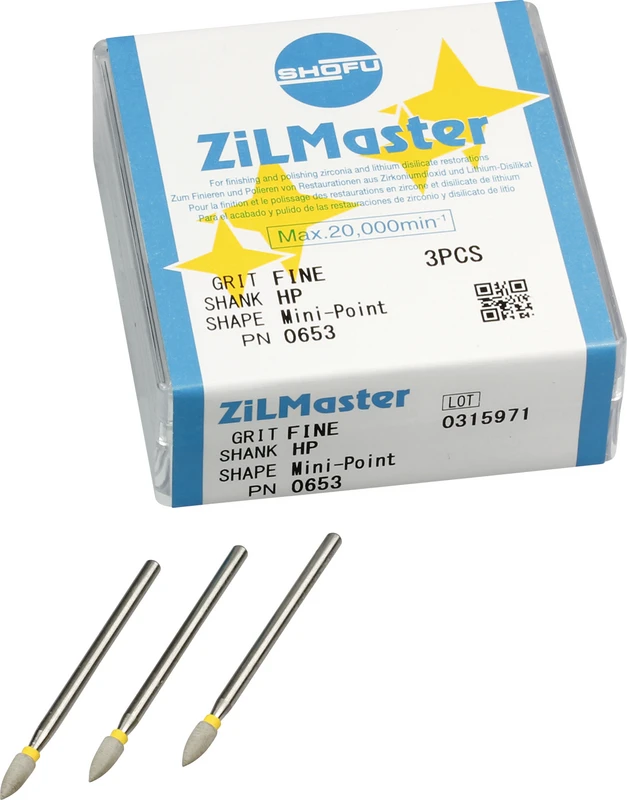 ZiLMaster  Packung  3 Stück HP, gelb fine, Minispitze, ISO 030