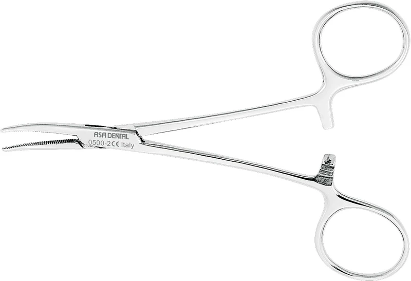 Arterienklemme nach Halsted-Mosquito  Stück  0500-2, 12 cm, gebogen