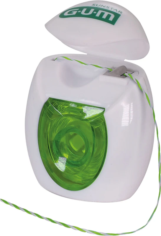 GUM® TWISTED FLOSS  Packung  30 m, gewachst, Minze-Grüntee-Geschmack