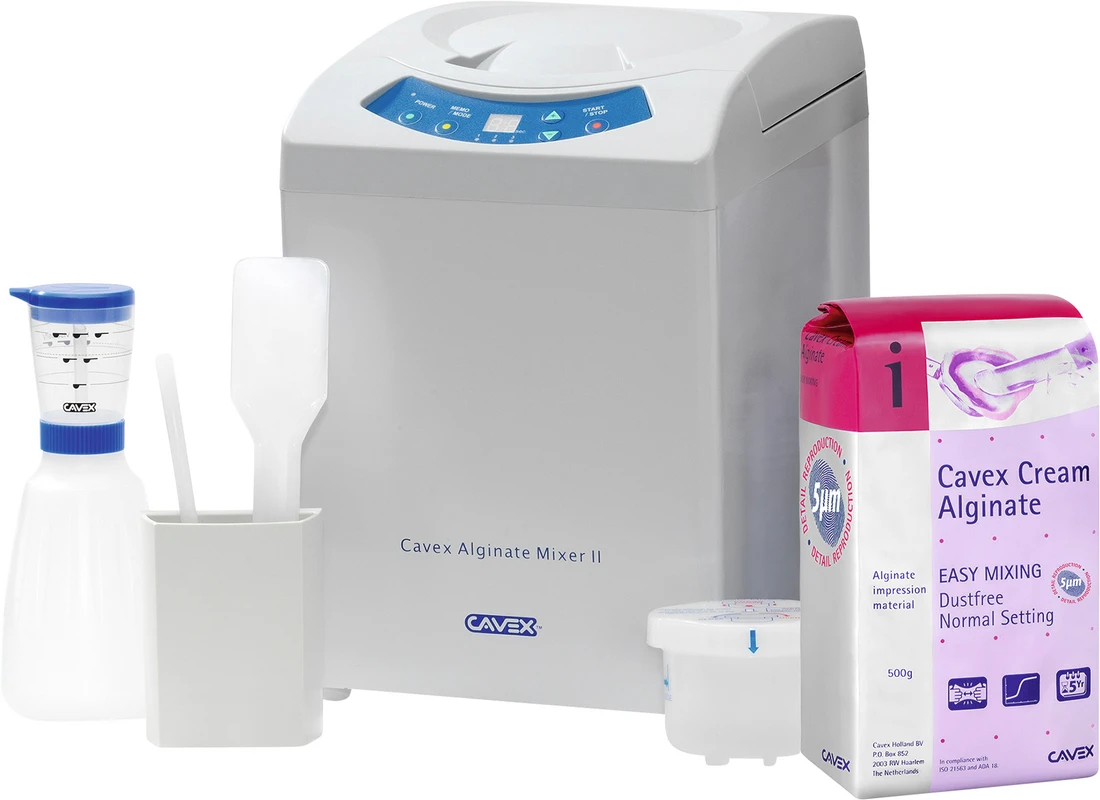 Cavex Alginat Mixer II inkl. 5 kg Cavex Alginat   Set  Cream Alginat   inklusive Zubehör